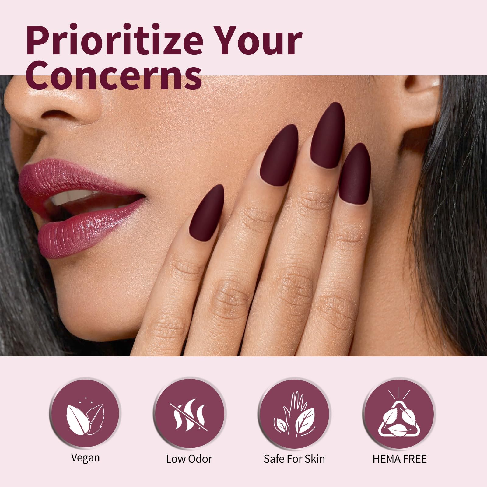 CANNI color bottles enable quick shade checks during manicure.