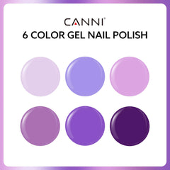 CANNI dark purple gel nail polish bottle ideal for bold, dramatic nails