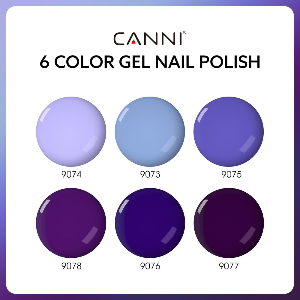 CANNI deep blue gel polish for vibrant, glossy nails