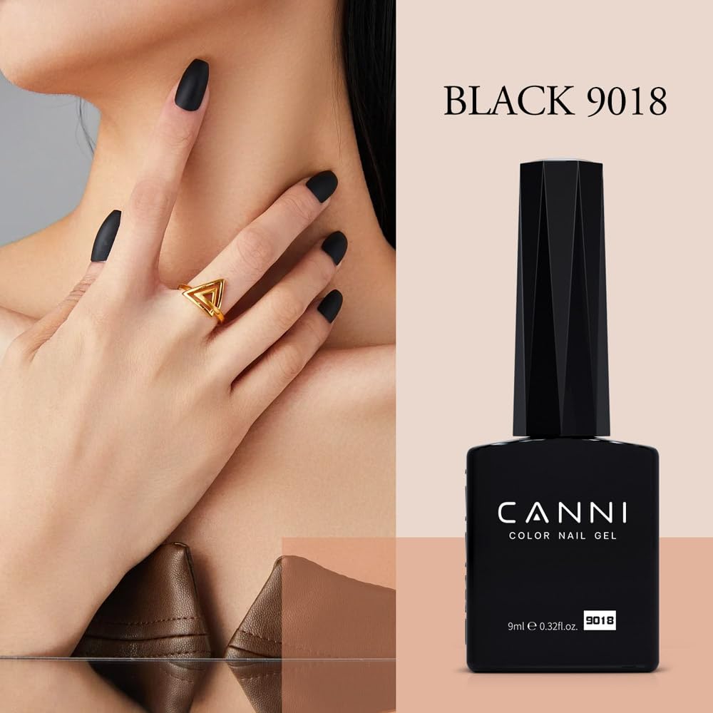CANNI gel polish swatch highlights smooth application and glossy finish.