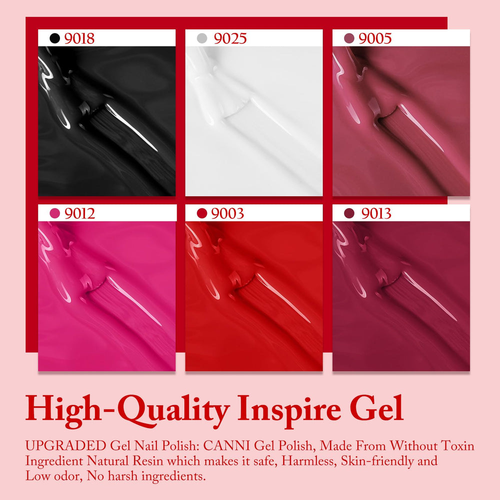 CANNI gel nail polish in berry for rich color payoff and lasting wear