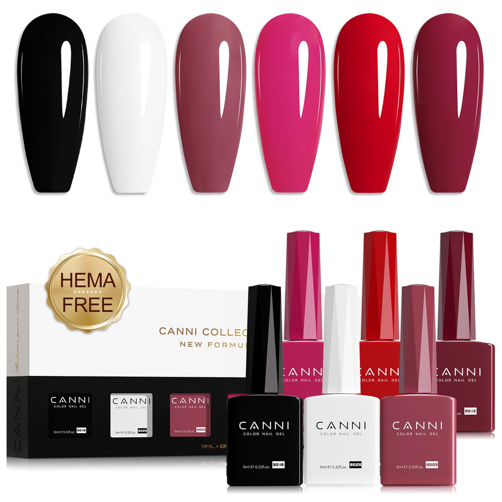 CANNI gel nail polish in black for bold, long-lasting manicure at home