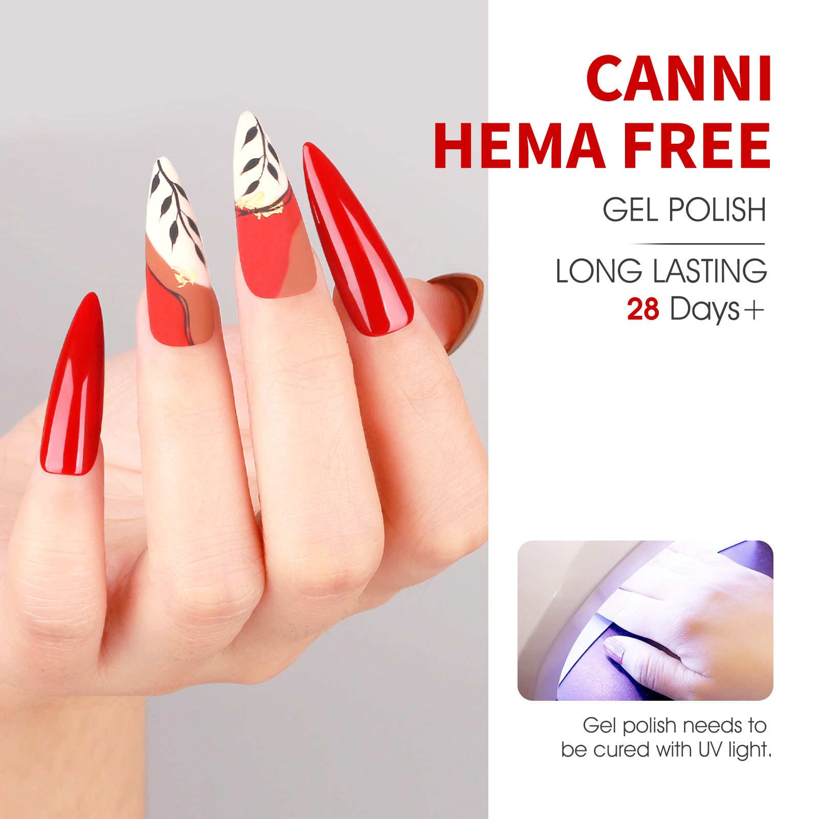 CANNI gel nail polish in pink for versatile daily wear and gloss
