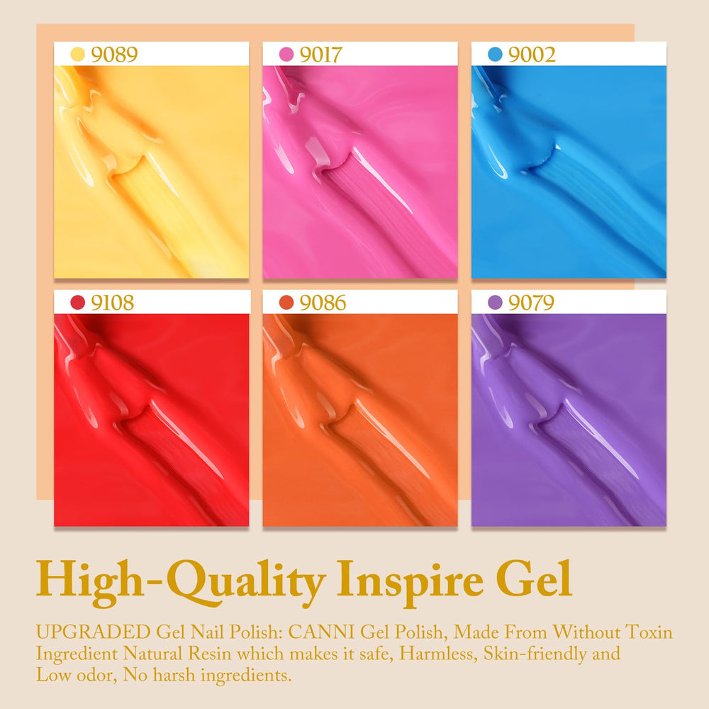 CANNI purple gel polish bottle provides rich pigment for standout nails