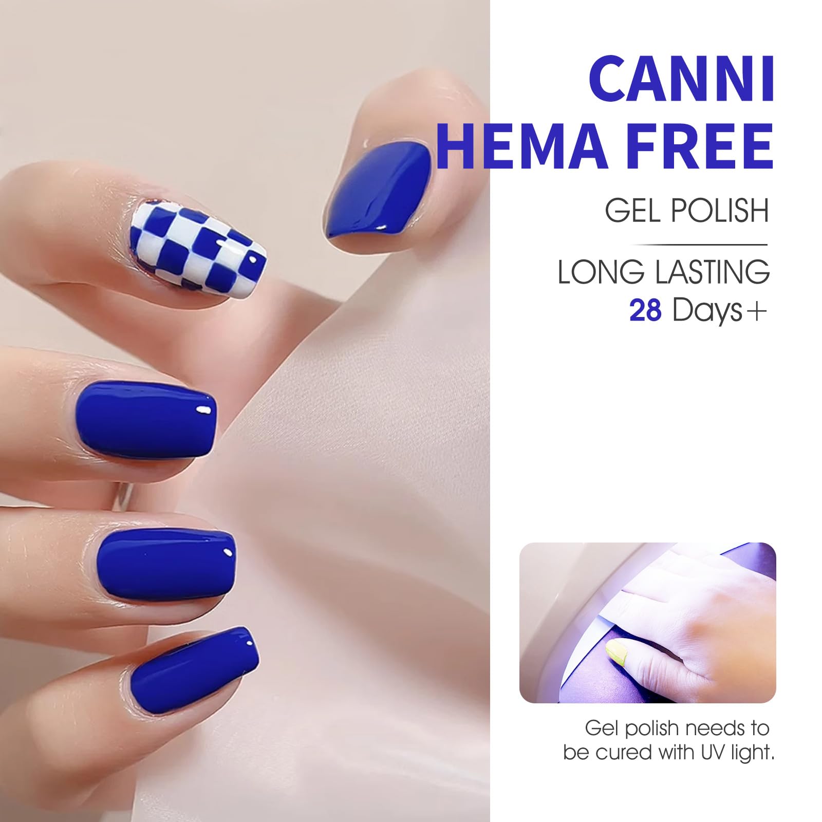 CANNI gel nail polish set red bottle delivers classic color with smooth wear.