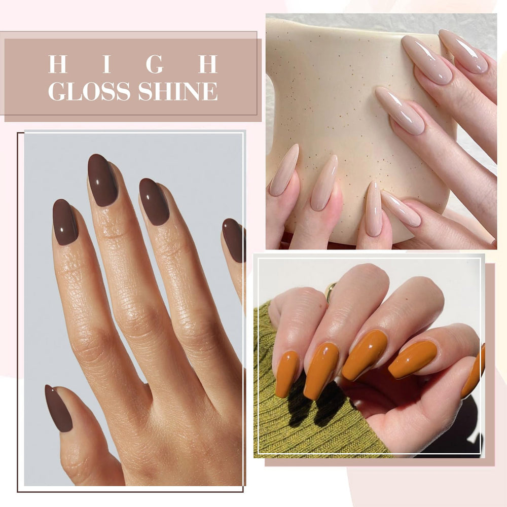 CANNI nails with glossy finish for salon-like shine.