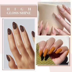 CANNI nails with glossy finish for salon-like shine.
