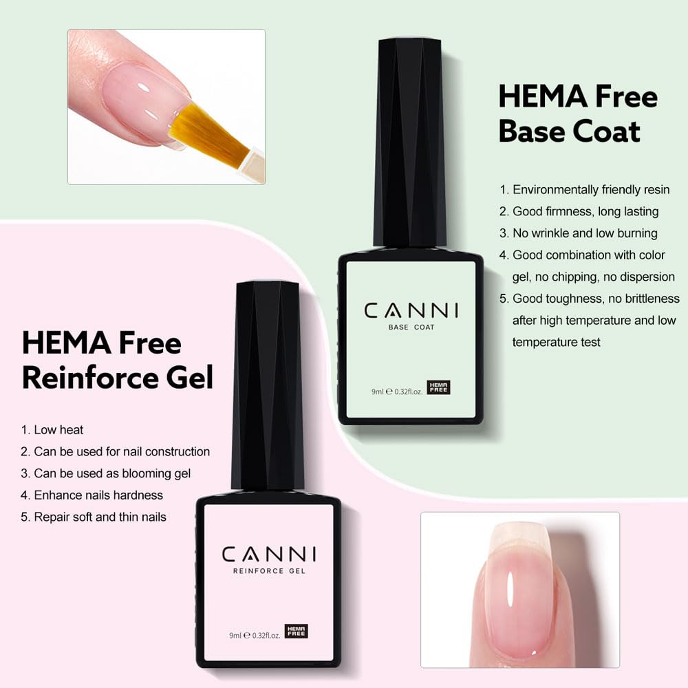 CANNI gel polish color bottles showcase true shade selection