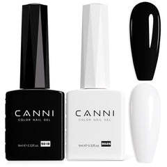 CANNI black HEMA-free gel nail polish bottle for bold at-home manicures.