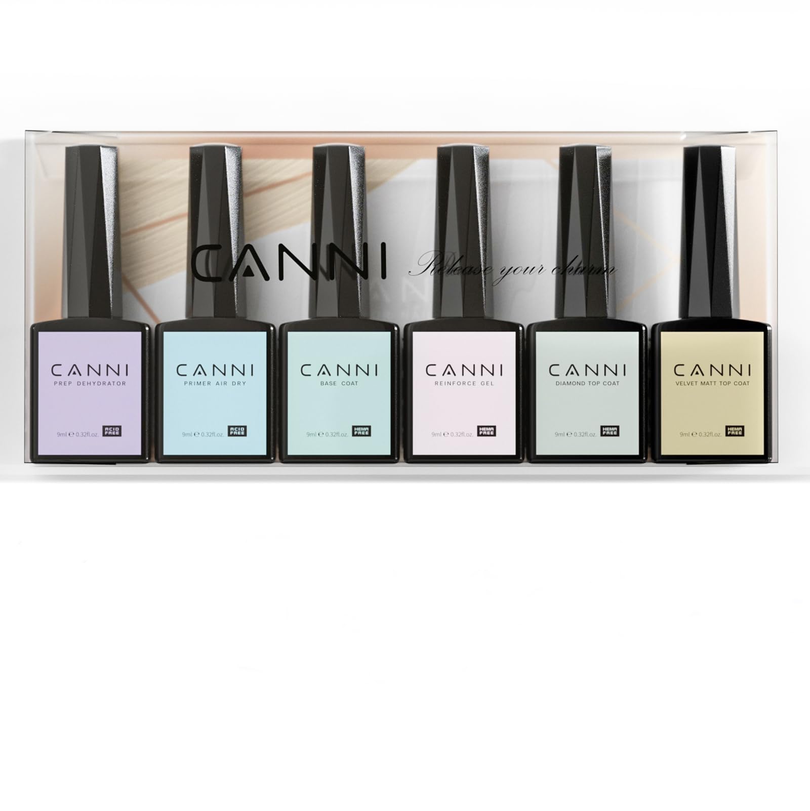 CANNI HEMA-free dehydrator bottle for clean nail prep and adhesion