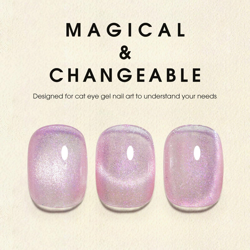 CANNI high-gloss cat-eye gel nails with long wear