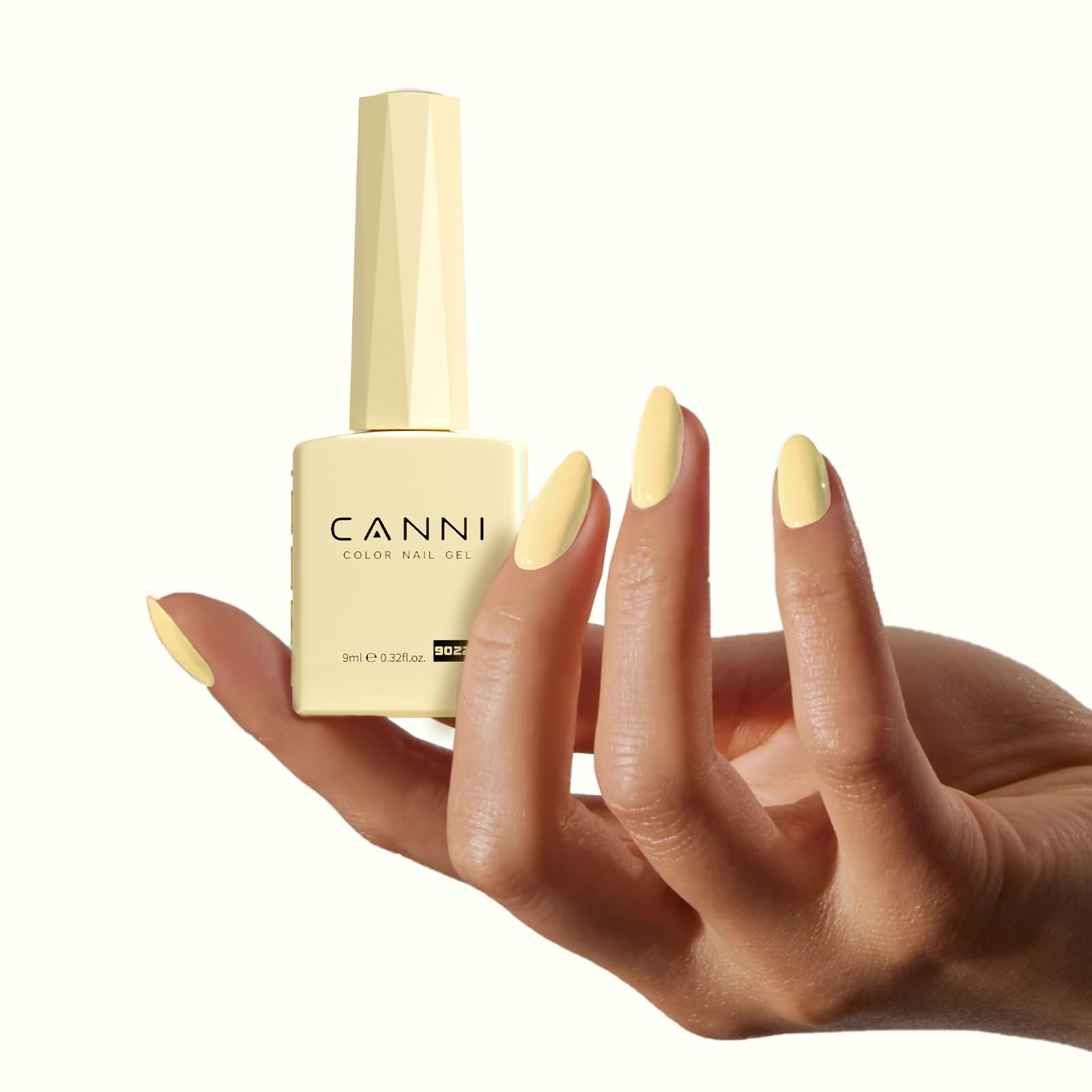CANNI home manicure setup with UV lamp and base coat top coat.