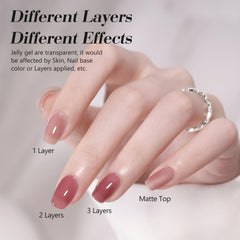 CANNI Jelly Gel with 3D crystal label adds a premium look to your collection.