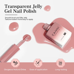 CANNI jelly polish brush offers smooth, even application.