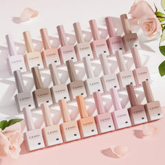 CANNI Jelly Nail Polish Set swatches illustrating color variety and smooth application