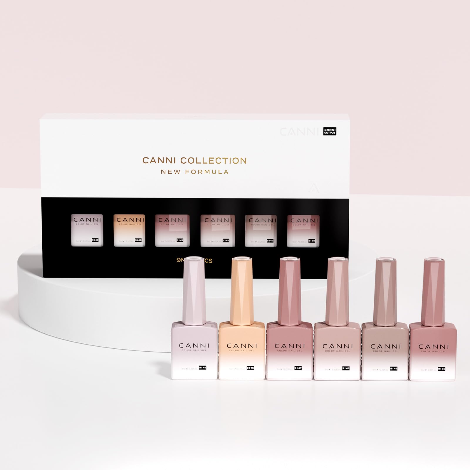 CANNI jelly polish cures under UV or LED lamp in 90–120 seconds.