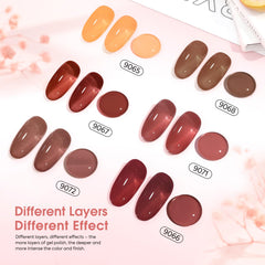 CANNI jelly neutral swatch highlights versatile sheer shade for natural nails