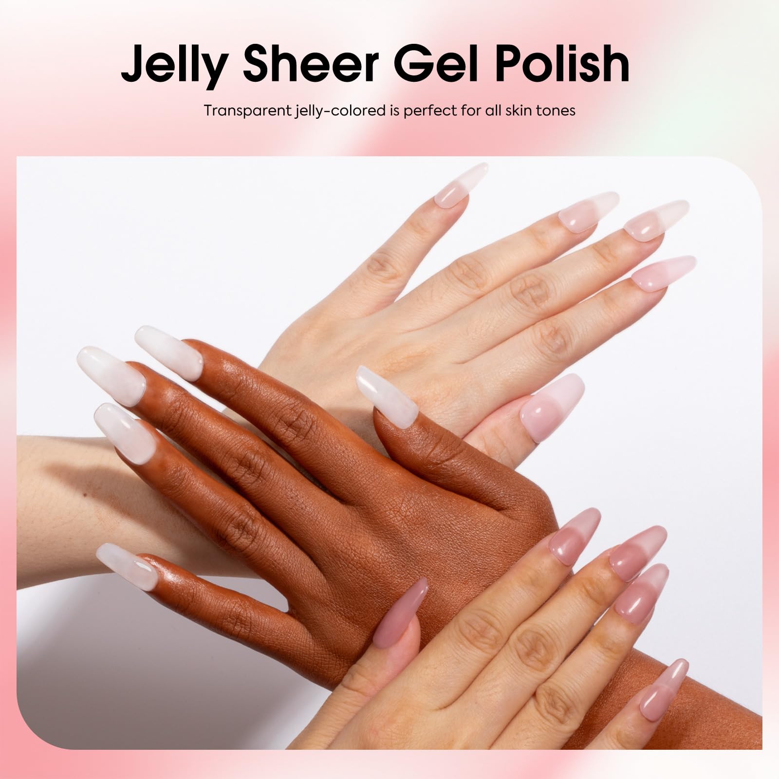 CANNI Jelly Nude Pink at-home manicure for quick, professional-looking nails.