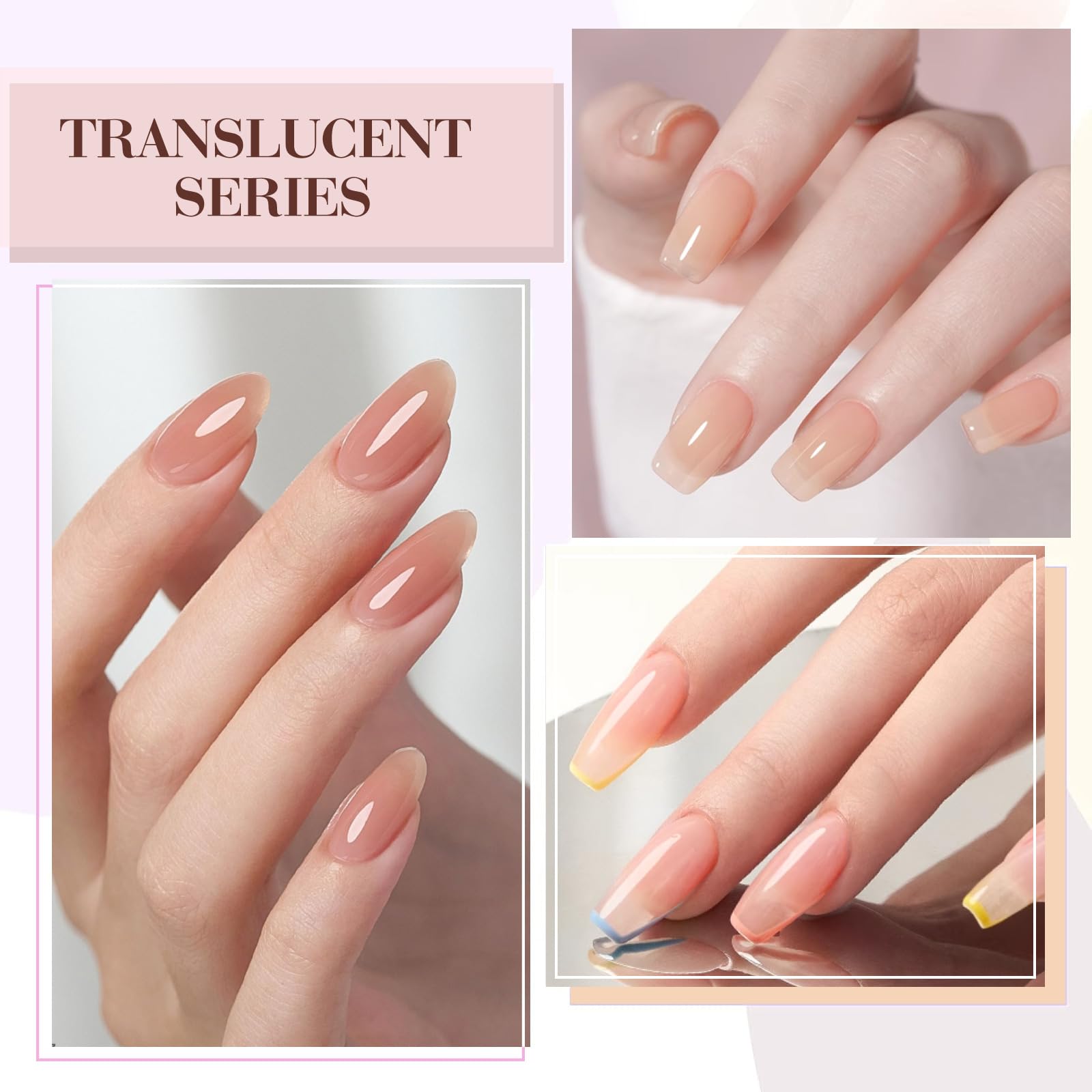 CANNI jelly nude pink brush applying shows smooth even coverage during application