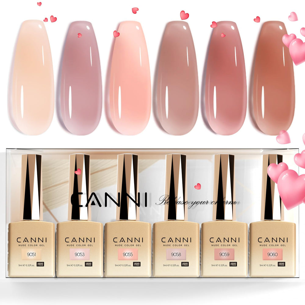 CANNI jelly nude pink color label helps quick shade identification