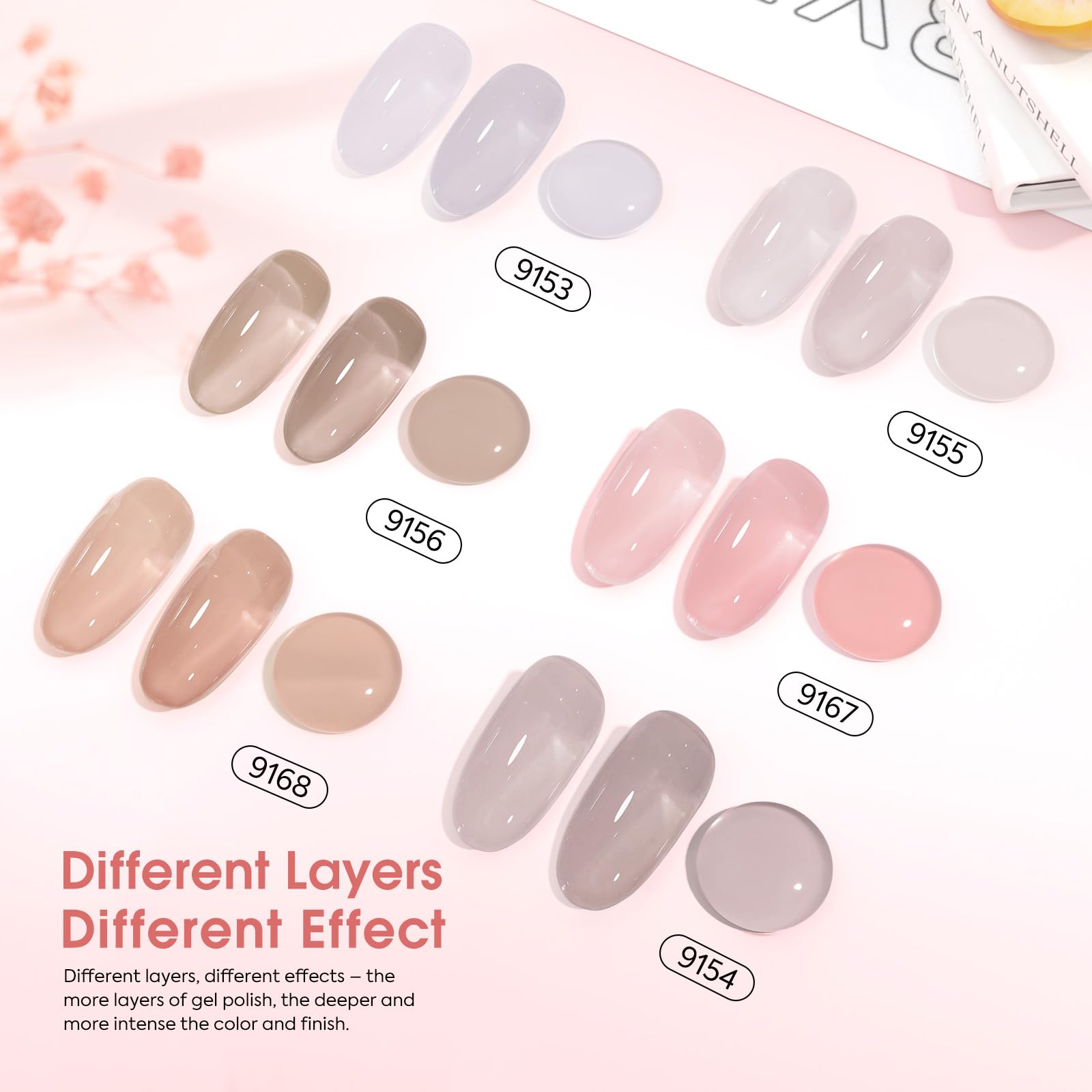 CANNI Jelly Nude six-color palette highlights versatile jelly pink tones