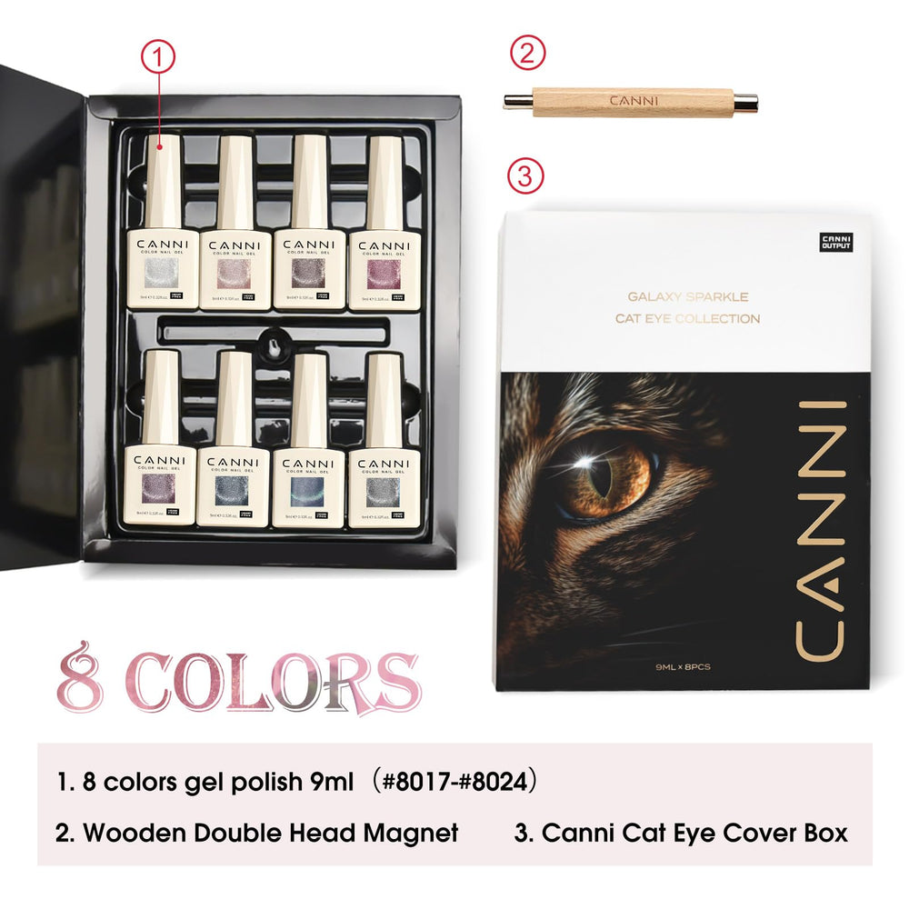 CANNI jelly pink polish adds glossy, vibrant color
