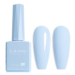 CANNI Light Blue gel polish bottle view shows true color for precise application.