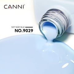 CANNI Light Blue gel polish color view helps choose the pastel shade.