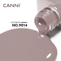 CANNI light brown gel polish swatches demonstrate smooth color payoff