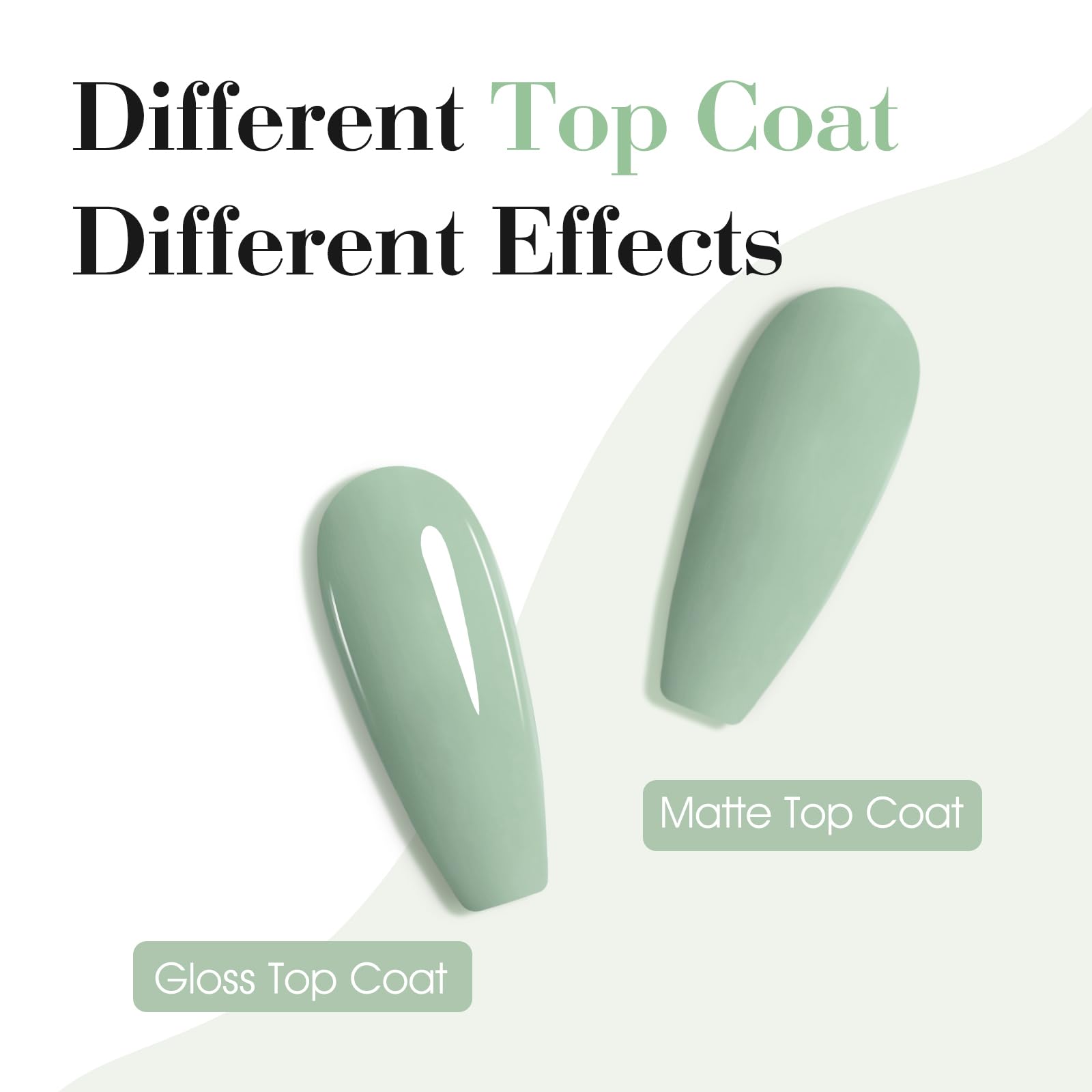 CANNI Light Green Gel Polish brush in action for easy application.