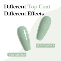 CANNI Light Green Gel Polish brush in action for easy application.