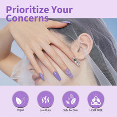 CANNI light violet gel polish bottle for subtle, elegant nails