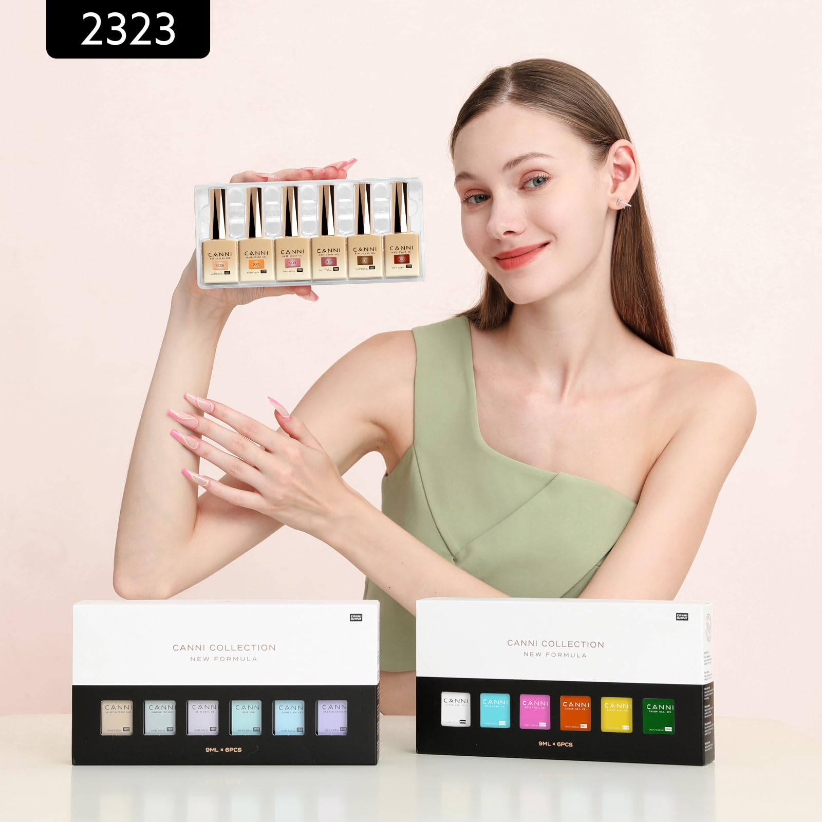 CANNI low odor gel polish formula for comfortable at‑home manicures.