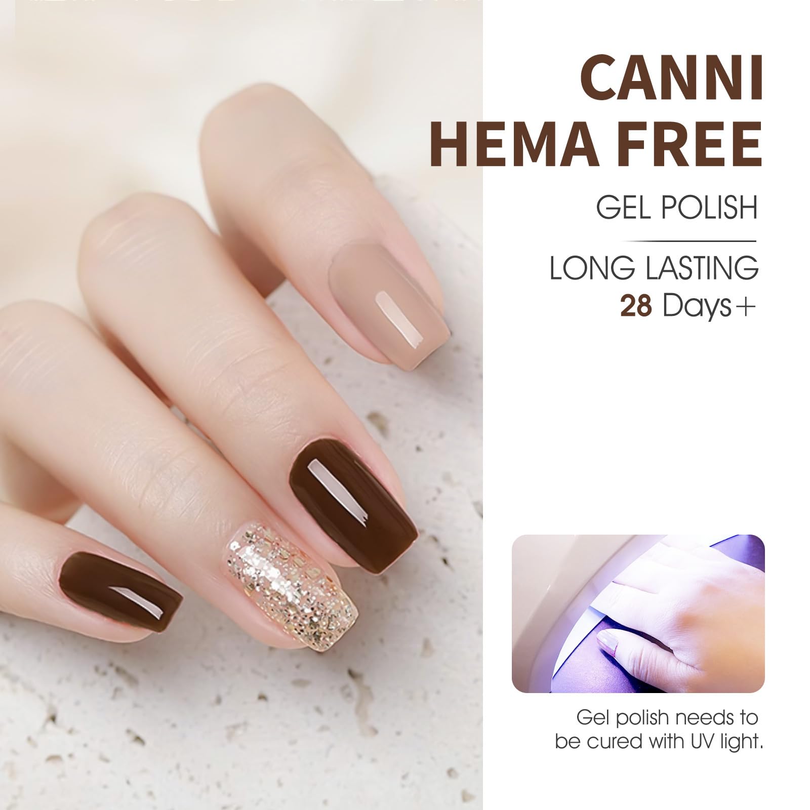 CANNI natural resin formula offers low odor and safe at-home use.