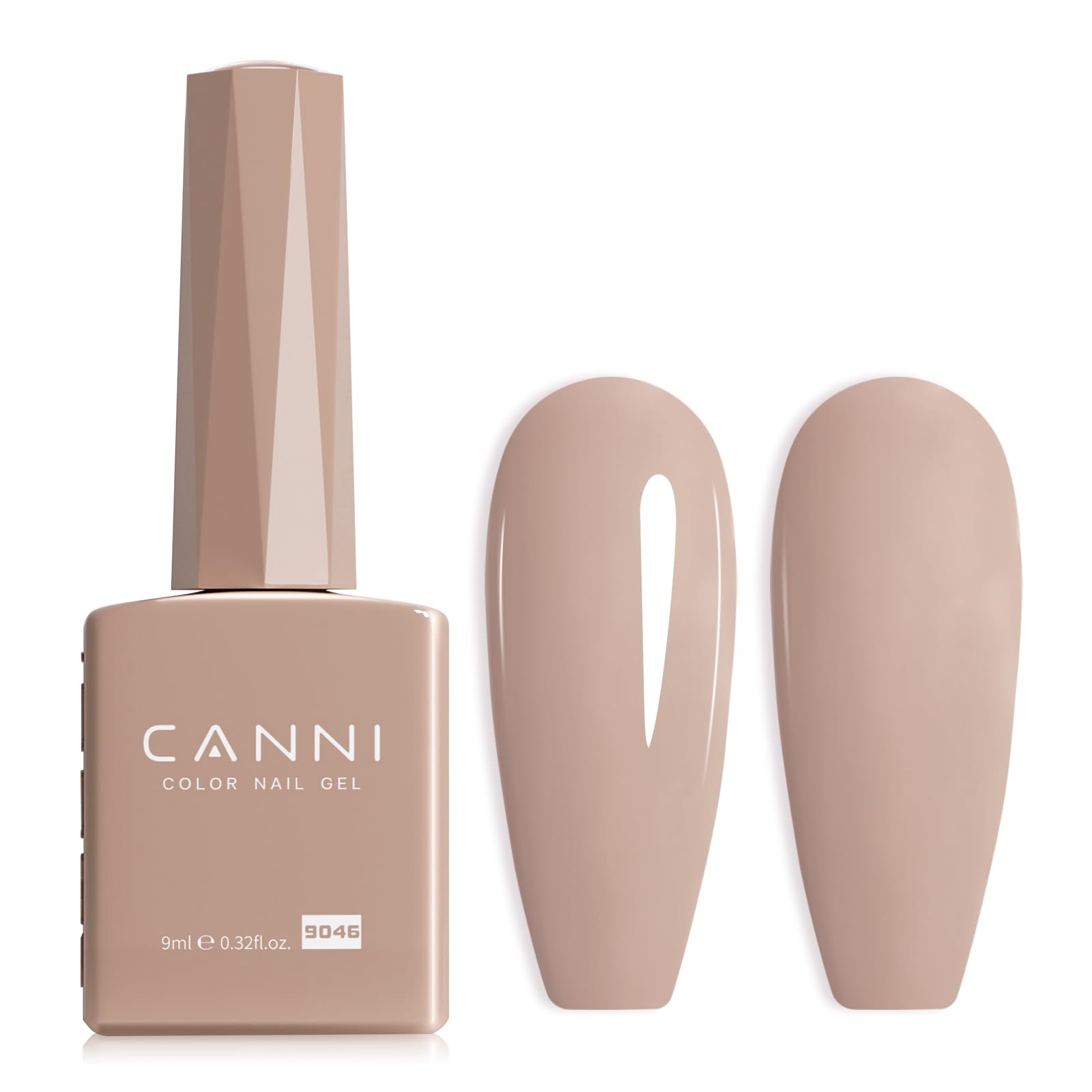 CANNI Nude gel polish bottle view shows true color for precise application