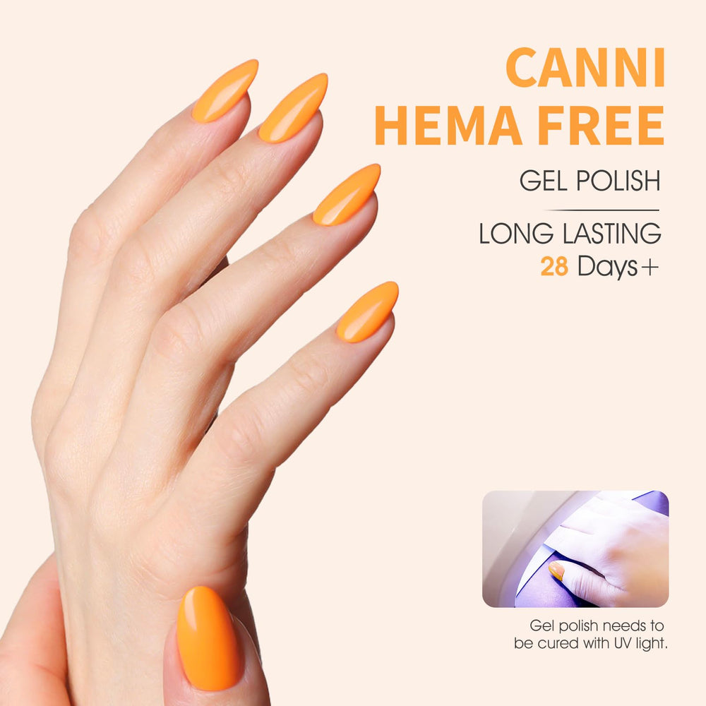 CANNI brush stroke demonstrates smooth, even application for bold color.