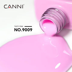 Close-up of the cap on CANNI pink gel bottle for easy application.