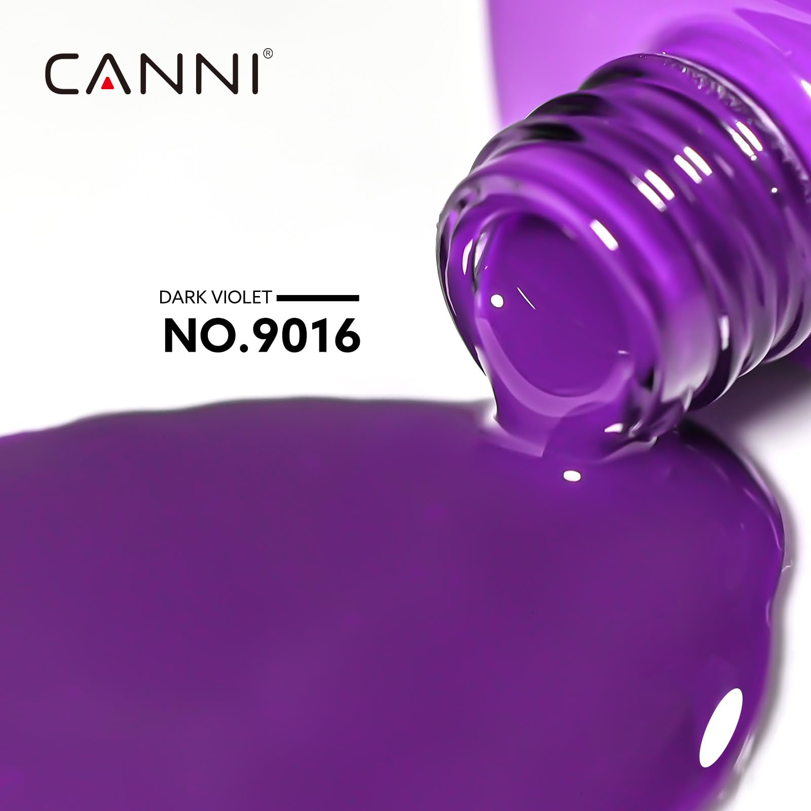 CANNI purple gel nail polish color swatches highlight rich pigment for even coverage