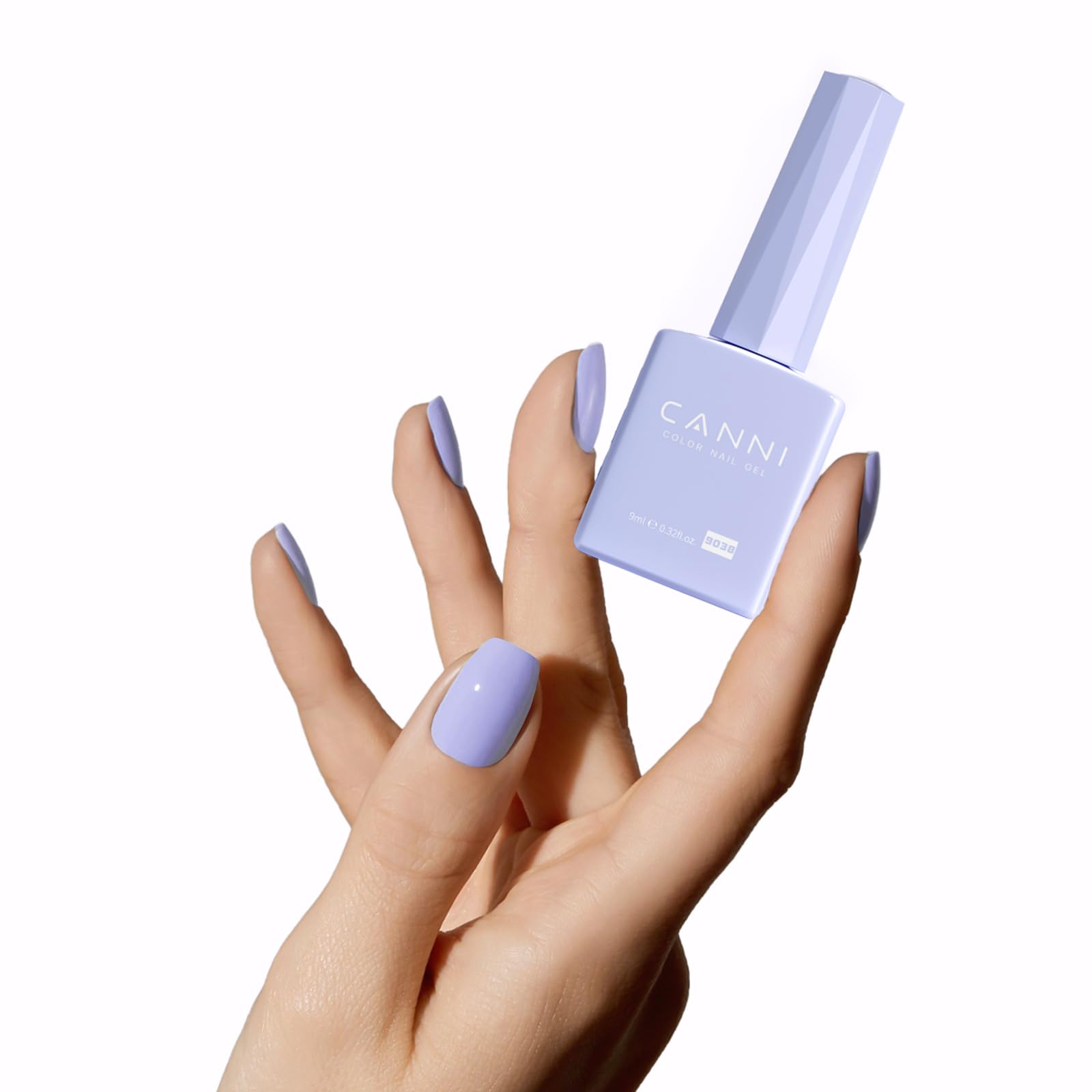 CANNI purple gel polish soak-off scene suggests easy removal with minimal effort.