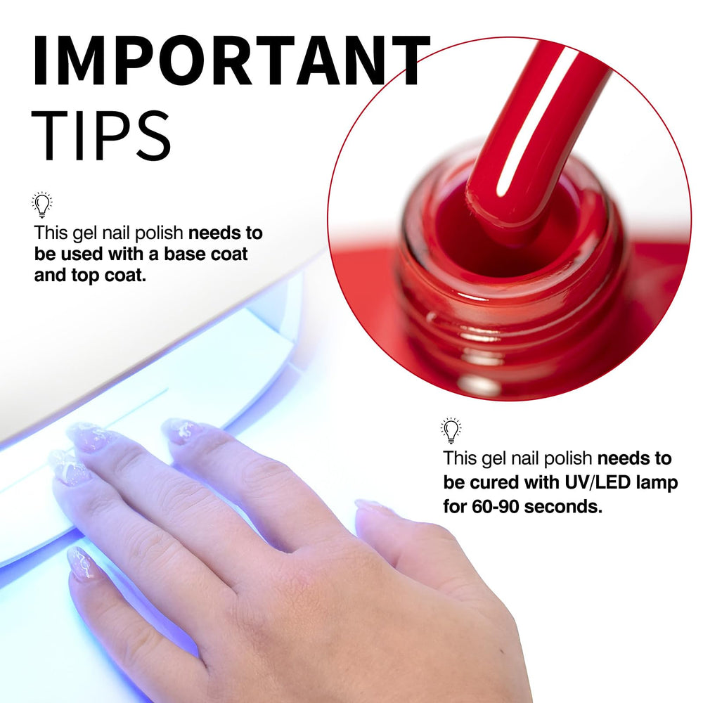 CANNI at-home manicure setup with red gel polish essentials.