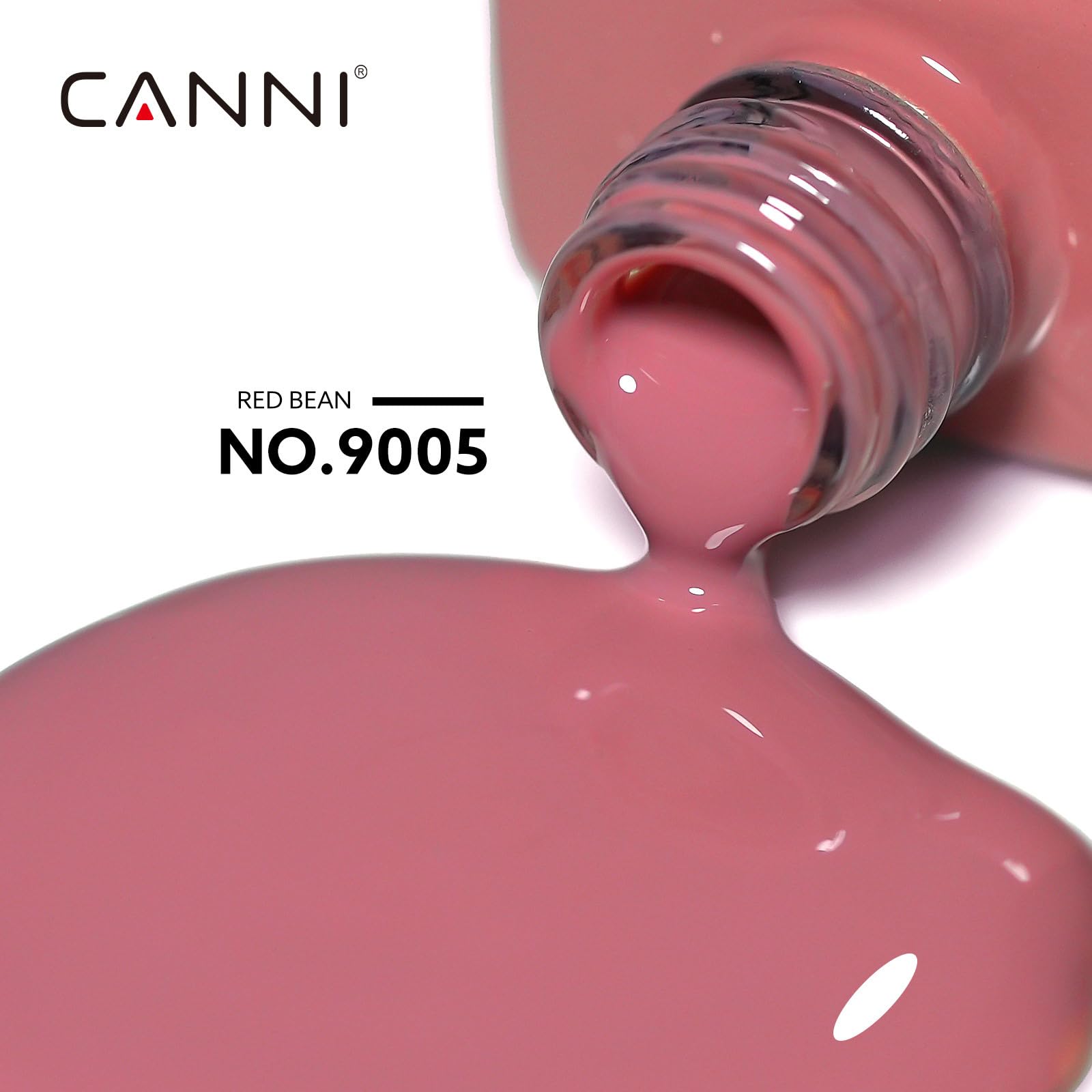 CANNI brush applicator delivering smooth strokes for even gel coverage.