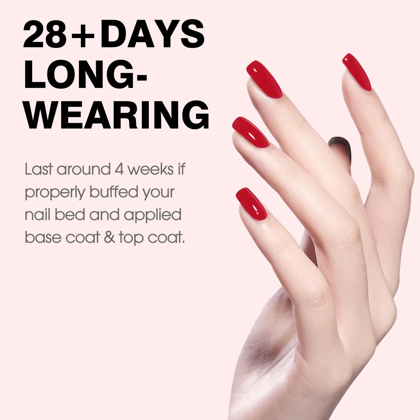 CANNI red gel nail polish swatches show vibrant color and shine.