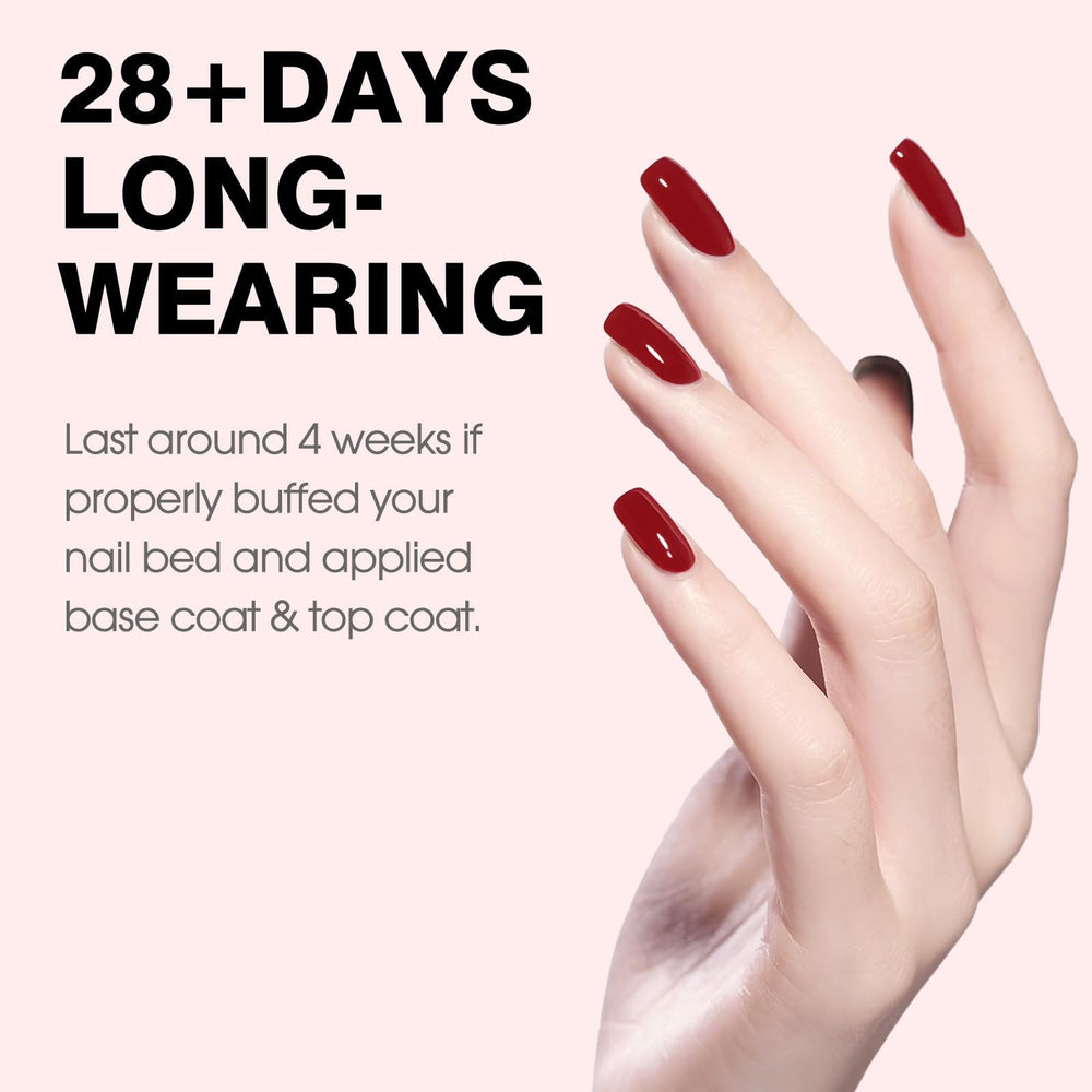 CANNI red gel polish nail swatch showcasing rich gloss and durability
