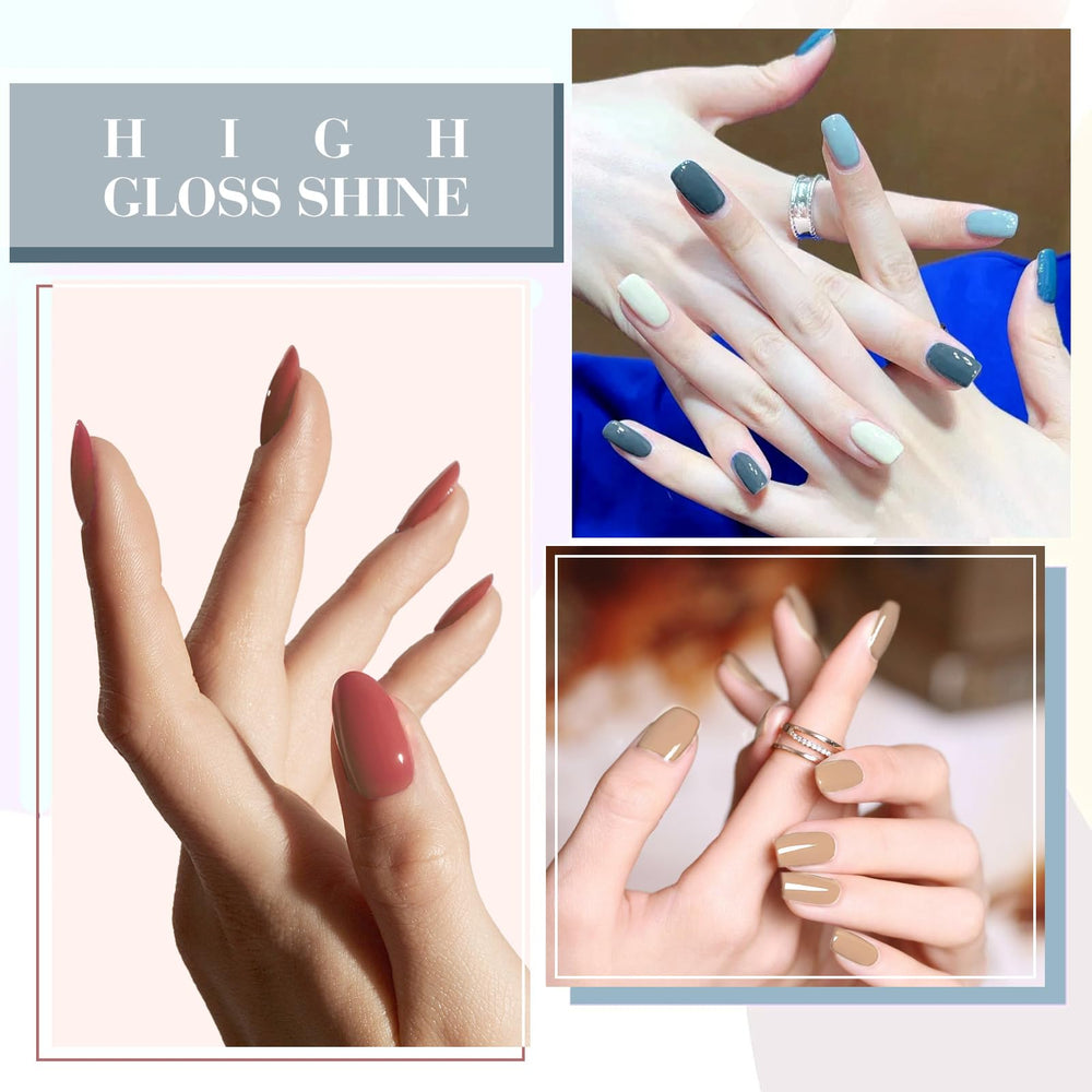 CANNI at-home manicure with salon-quality glossy finish.