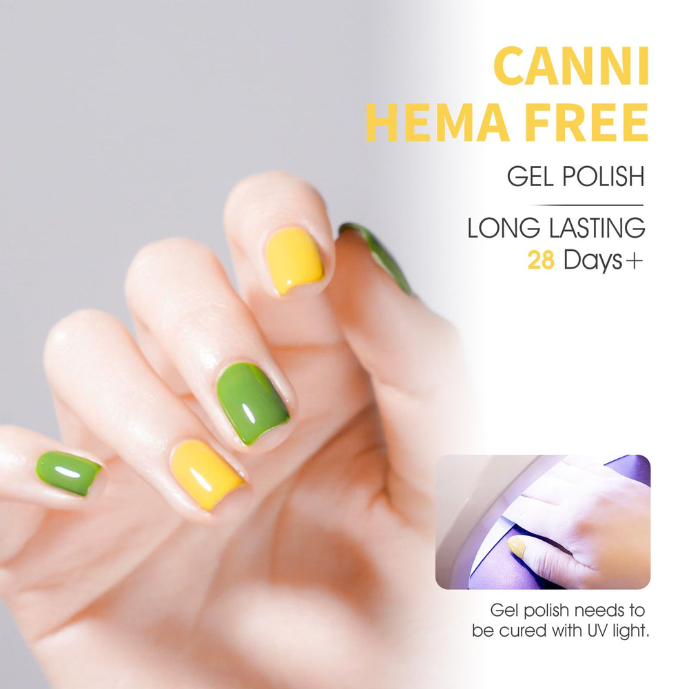 Salon-quality at home with CANNI gel polish set for glossy nails