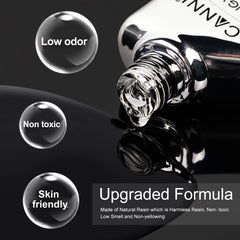 Swatch demonstrates CANNI Scratch-Resistant Top Coat's durable gloss.