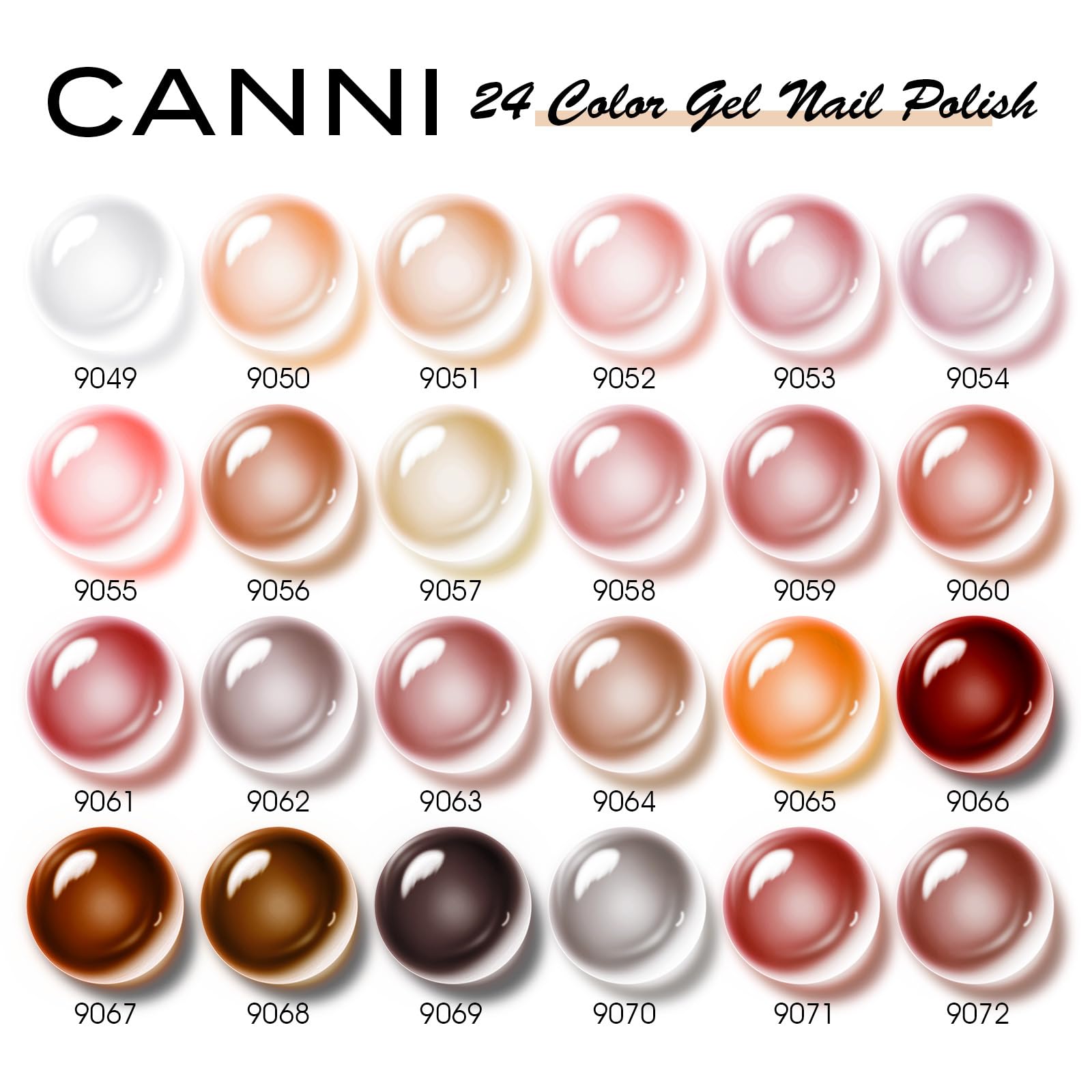 CANNI shade chart and premium packaging included for easy color reference