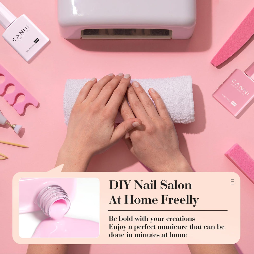 CANNI soak-off LED gel polish for easy removal at home