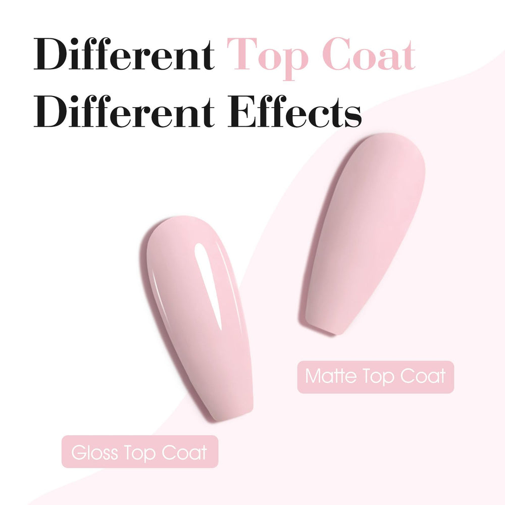 CANNI soft pale pink gel on nail demonstrates even coverage.