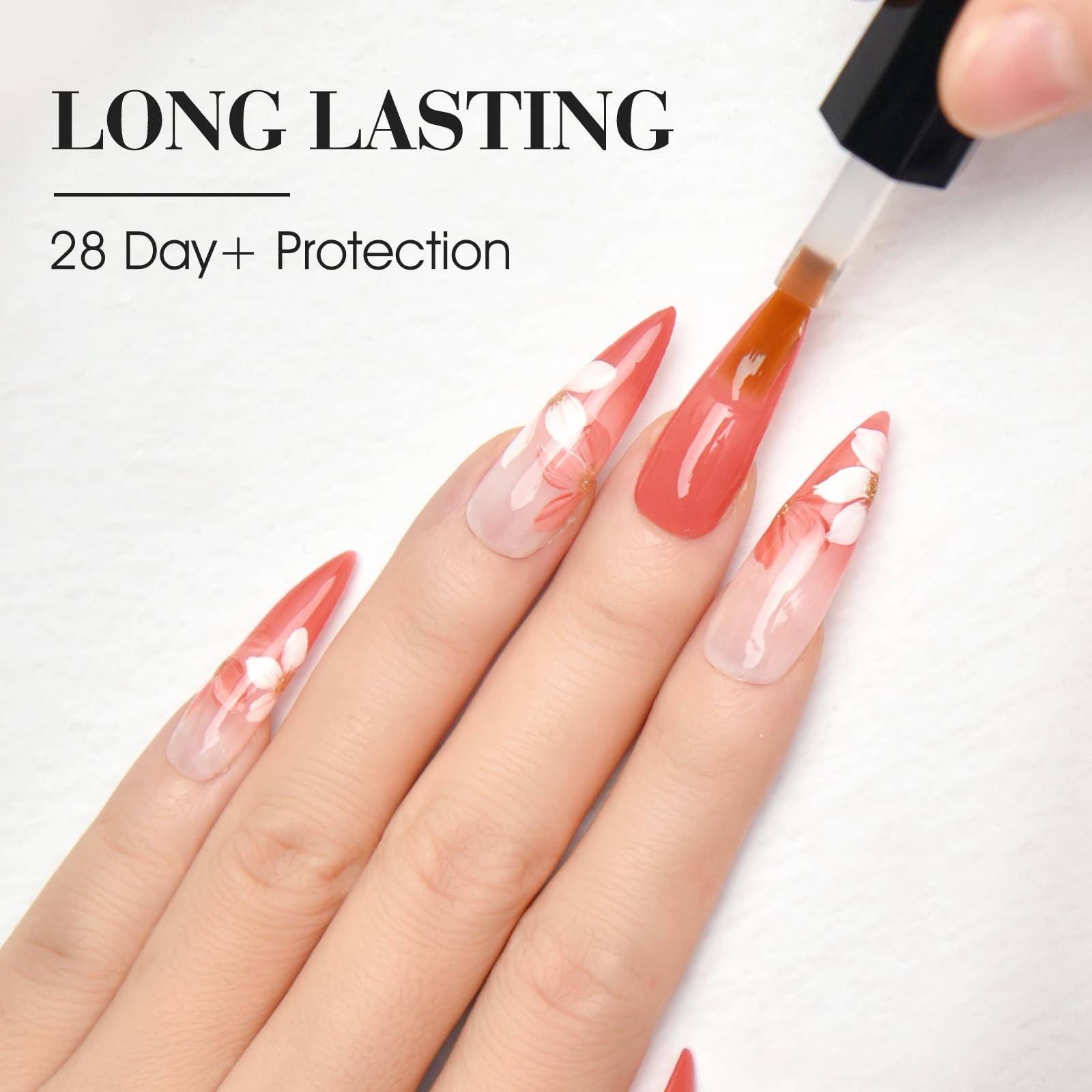 CANNI Top Coat color swatch highlights glossy finishes for French nails.